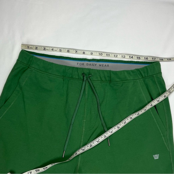 Mack Weldon Mens Ace Sweatpants XL Green Tapered Stretch C3 - Picture 9 of 11